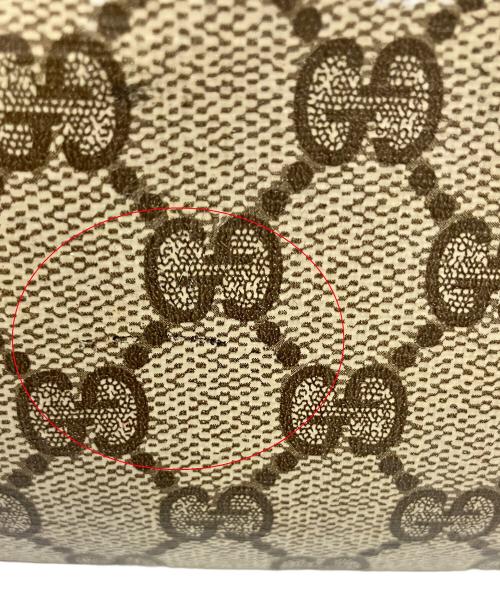 GUCCI（グッチ）GUCCI (グッチ) ハンドバッグ　製造番号なし  ブラウン×ベージュの古着・服飾アイテム