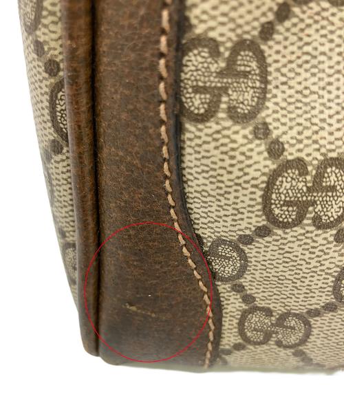GUCCI（グッチ）GUCCI (グッチ) ハンドバッグ　製造番号なし  ブラウン×ベージュの古着・服飾アイテム