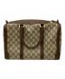 GUCCI (グッチ) ハンドバッグ　製造番号なし  ブラウン×ベージュ：30000円