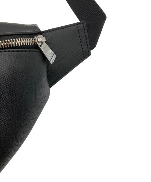 EMPORIO ARMANI（エンポリオ アルマーニ）EMPORIO ARMANI (エンポリオ アルマーニ) ベルトバッグ 再生サフィアーノレザー イーグルプレート付き ブラックの古着・服飾アイテム