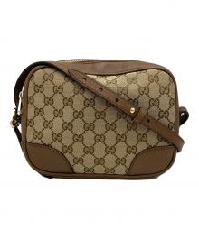 GUCCI（グッチ）の古着「ブリーGGキャンバスショルダーバッグ」｜ブラウン