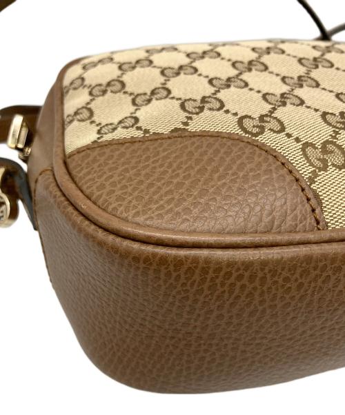 GUCCI（グッチ）GUCCI (グッチ) ブリーGGキャンバスショルダーバッグ ブラウンの古着・服飾アイテム