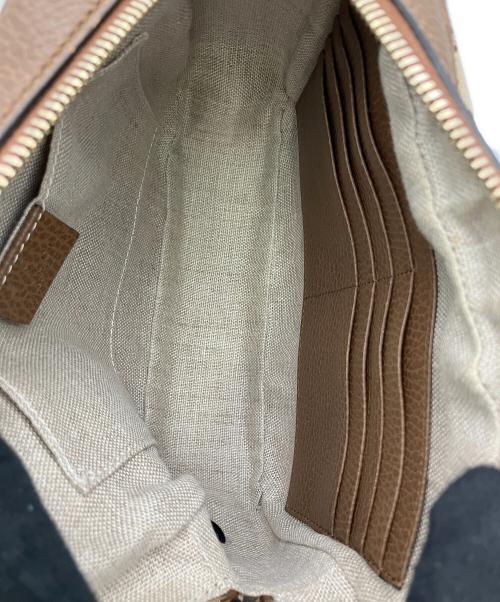 GUCCI（グッチ）GUCCI (グッチ) ブリーGGキャンバスショルダーバッグ ブラウンの古着・服飾アイテム