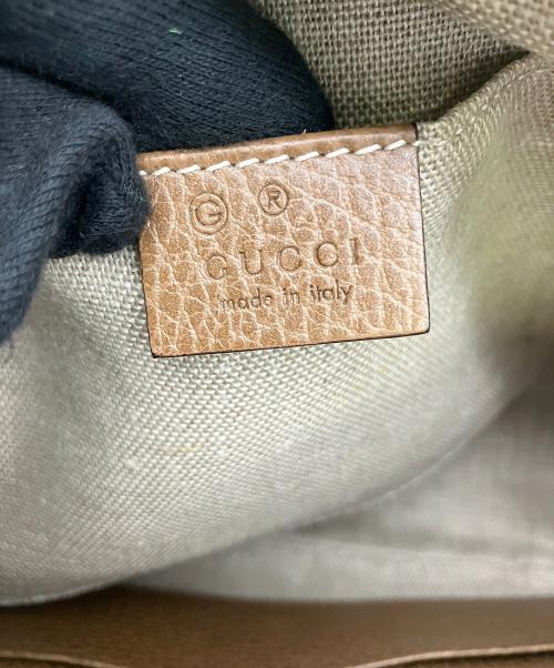 GUCCI（グッチ）GUCCI (グッチ) ブリーGGキャンバスショルダーバッグ ブラウンの古着・服飾アイテム