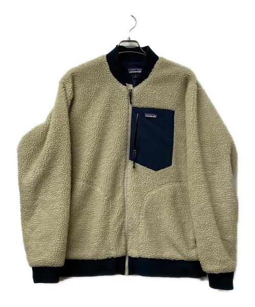 Patagonia（パタゴニア）Patagonia (パタゴニア) ボアジャケット Retro-X Bomber Jacket  ブラウン×ネイビー サイズ:XLの古着・服飾アイテム