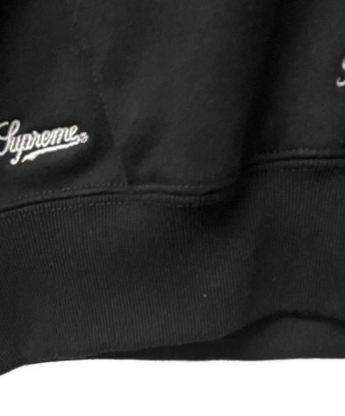 SUPREME（シュプリーム）SUPREME (シュプリーム) ジップパーカー Repeat Script Zip Up Hooded Sweatshirt ブラック サイズ:Largeの古着・服飾アイテム