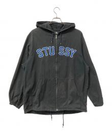 stussy（ステューシー）の古着「パーカー ジップパーカー」｜ブラック