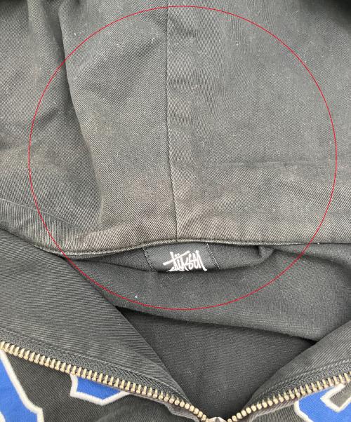 stussy（ステューシー）stussy (ステューシー) パーカー ジップパーカー ブラック サイズ:XLARGEの古着・服飾アイテム
