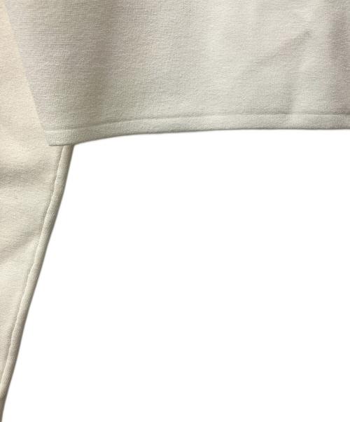 ALEXANDER WANG.T（アレキサンダーワンティー）ALEXANDER WANG.T (アレキサンダーワンティー) 厚手カーディガン Cropped Stretch Knit Cardigan ホワイト×ブラック サイズ:Sの古着・服飾アイテム
