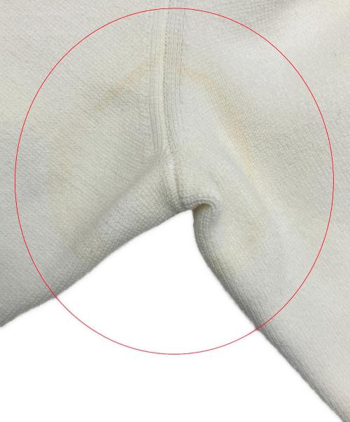 ALEXANDER WANG.T（アレキサンダーワンティー）ALEXANDER WANG.T (アレキサンダーワンティー) 厚手カーディガン Cropped Stretch Knit Cardigan ホワイト×ブラック サイズ:Sの古着・服飾アイテム