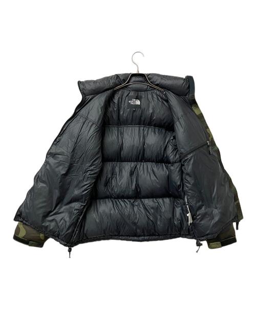 THE NORTH FACE（ザ ノース フェイス）THE NORTH FACE (ザ ノース フェイス) ダウンジャケット Novelty Nuptse Jacket ブラック×グリーン サイズ:Lの古着・服飾アイテム