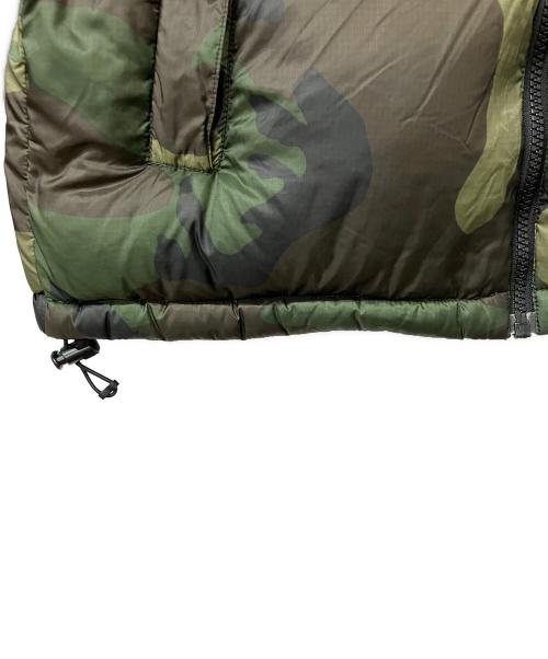 THE NORTH FACE（ザ ノース フェイス）THE NORTH FACE (ザ ノース フェイス) ダウンジャケット Novelty Nuptse Jacket ブラック×グリーン サイズ:Lの古着・服飾アイテム