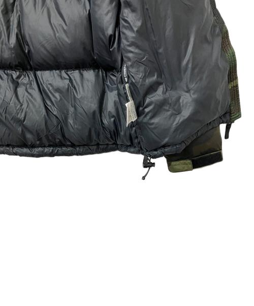 THE NORTH FACE（ザ ノース フェイス）THE NORTH FACE (ザ ノース フェイス) ダウンジャケット Novelty Nuptse Jacket ブラック×グリーン サイズ:Lの古着・服飾アイテム