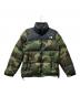 THE NORTH FACE（ザ ノース フェイス）の古着「ダウンジャケット Novelty Nuptse Jacket」｜ブラック×グリーン