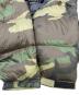 中古・古着 THE NORTH FACE (ザ ノース フェイス) ダウンジャケット Novelty Nuptse Jacket ブラック×グリーン サイズ:L：15000円