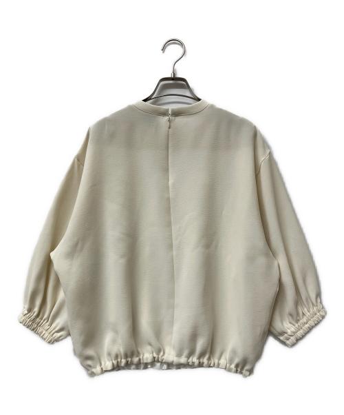 UNITED ARROWS（ユナイテッドアローズ）UNITED ARROWS (ユナイテッドアローズ) 長袖ブラウス シャーリングゴム プルオーバー ホワイト サイズ:36の古着・服飾アイテム