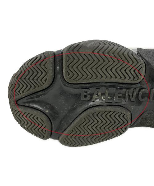BALENCIAGA（バレンシアガ）BALENCIAGA (バレンシアガ) adidas (アディダス) スニーカー　TripIeS トリプル S スニーカー グレー×レッド サイズ:27.5の古着・服飾アイテム