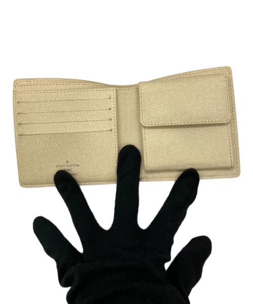 LOUIS VUITTON（ルイ ヴィトン）LOUIS VUITTON (ルイ ヴィトン) 2つ折り財布 ダミエ・アズール  ポルトフォイユ・マルコ アイボリーの古着・服飾アイテム