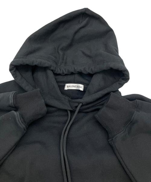 BALENCIAGA（バレンシアガ）BALENCIAGA (バレンシアガ) パーカー バックロゴプルオーバーパーカー ブラック サイズ:XSの古着・服飾アイテム