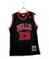 MITCHELL & NESS（ミッチェルアンドネス）の古着「ノースリーブカットソー」｜ブラック×レッド