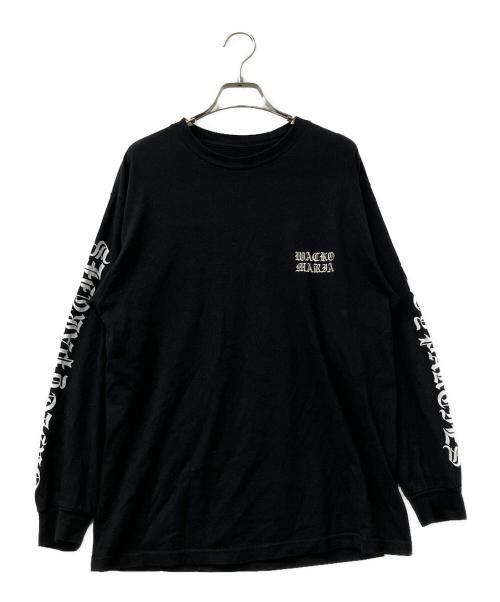 WACKO MARIA（ワコマリア）WACKO MARIA (ワコマリア) 長袖カットソー ブラック×ホワイト サイズ:Mの古着・服飾アイテム