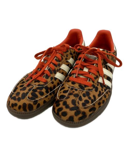 adidas（アディダス）adidas (アディダス) ローカットスニーカー　SAMBA　OG　ヒョウ柄① ブラウン×ホワイト サイズ:27.5の古着・服飾アイテム
