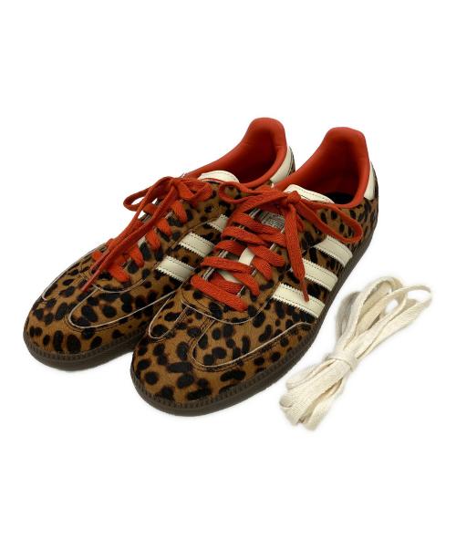 adidas（アディダス）adidas (アディダス) ローカットスニーカー　SAMBA　OG　ヒョウ柄① ブラウン×ホワイト サイズ:27.5の古着・服飾アイテム