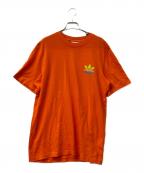 adidas×PALACEアディダス×パレス）の古着「半袖カットソー　」｜オレンジ