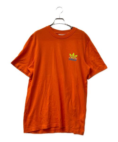 adidas（アディダス）adidas (アディダス) PALACE (パレス) 半袖カットソー　 オレンジ サイズ:Mの古着・服飾アイテム