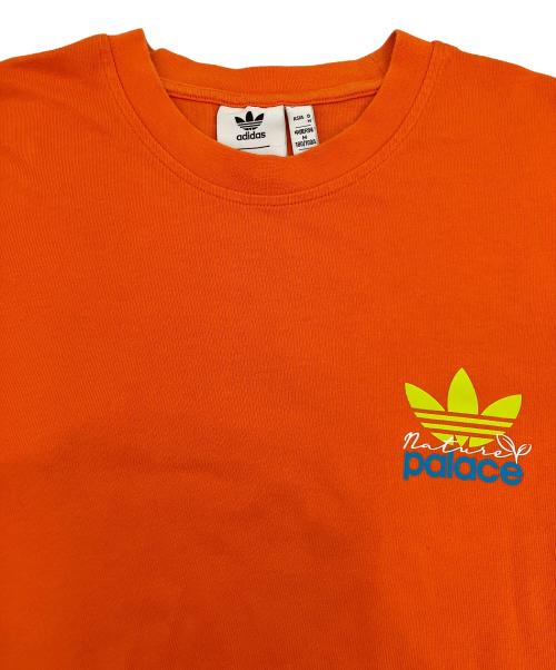 adidas（アディダス）adidas (アディダス) PALACE (パレス) 半袖カットソー　 オレンジ サイズ:Mの古着・服飾アイテム