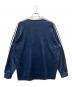 adidas (アディダス) シャツ ベロア長袖ポロシャツ ブルー×ホワイト サイズ:2XL：5000円