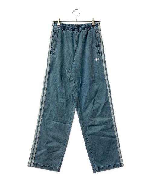adidas（アディダス）adidas (アディダス) デニムパンツ　ファイヤーバード トラックパンツ スカイブルー サイズ:Mの古着・服飾アイテム