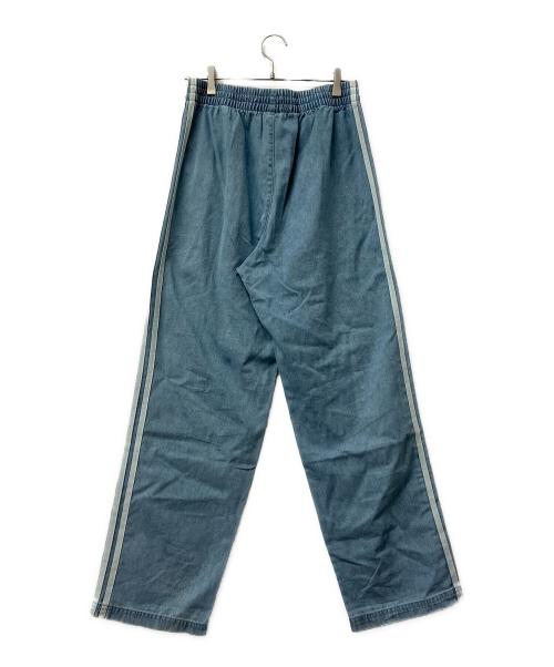 adidas（アディダス）adidas (アディダス) デニムパンツ　ファイヤーバード トラックパンツ スカイブルー サイズ:Mの古着・服飾アイテム