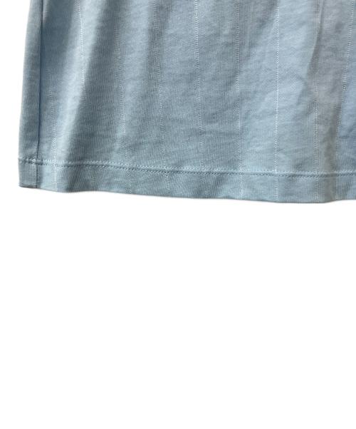 adidas（アディダス）adidas (アディダス) 半袖カットソー リニア グラフィック カリ半袖Tシャツ ブルー サイズ:J Lの古着・服飾アイテム