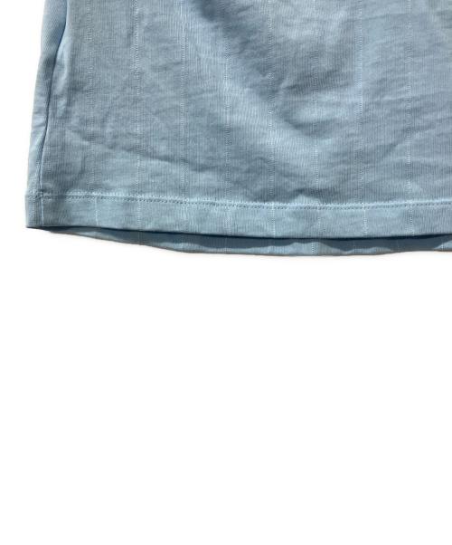 adidas（アディダス）adidas (アディダス) 半袖カットソー リニア グラフィック カリ半袖Tシャツ ブルー サイズ:J Lの古着・服飾アイテム
