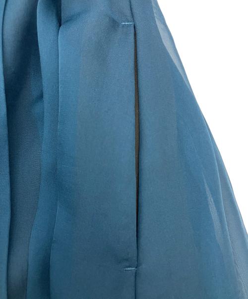 HARE（ハレ）HARE (ハレ) 長袖ワンピース シースルー切替シャツワンピース ブラック×ブルー サイズ:FREEの古着・服飾アイテム