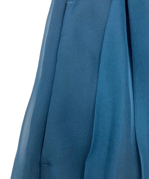 HARE（ハレ）HARE (ハレ) 長袖ワンピース シースルー切替シャツワンピース ブラック×ブルー サイズ:FREEの古着・服飾アイテム