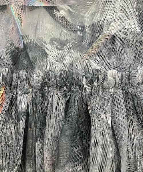HARE（ハレ）HARE (ハレ) ロングスカート サスツキチュールベルトスカート グレー×ブラック サイズ:FREEの古着・服飾アイテム