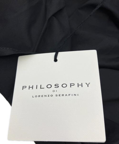 Philosophy Di Lorenzo Serafini（フィロソフィ ディ ロレンツォ セラフィニ）Philosophy Di Lorenzo Serafini (フィロソフィ ディ ロレンツォ セラフィニ) ワンピース コットンポプリン ティアードミニドレス ブラック×レッド サイズ:USA 2の古着・服飾アイテム