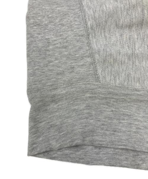 Champion（チャンピオン）Champion (チャンピオン) クルーネックスウェット　リバースウィーブ　80's後期/染み込みプリント/MADE IN USA@　 グレー×グリーン サイズ:XLの古着・服飾アイテム