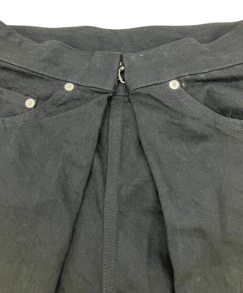 JOHN LAWRENCE SULLIVAN（ジョン ローレンス サリバン）JOHN LAWRENCE SULLIVAN (ジョン ローレンス サリバン) RIGID DENIM WIDE PANTS ブラック サイズ:Sの古着・服飾アイテム