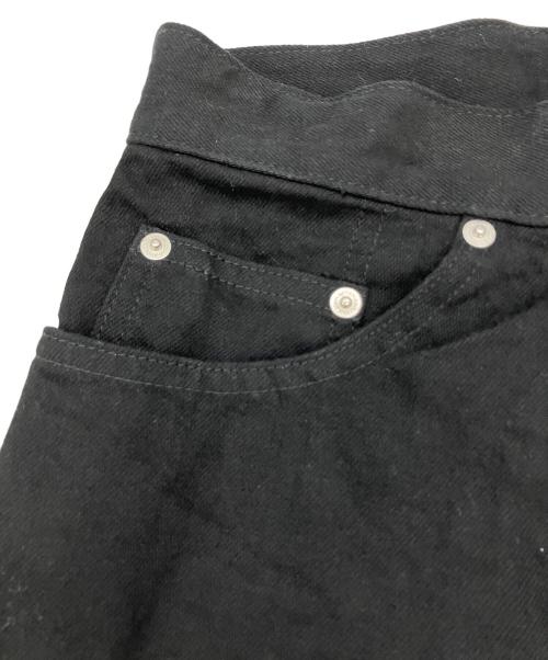 JOHN LAWRENCE SULLIVAN（ジョン ローレンス サリバン）JOHN LAWRENCE SULLIVAN (ジョン ローレンス サリバン) RIGID DENIM WIDE PANTS ブラック サイズ:Sの古着・服飾アイテム
