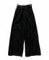 JOHN LAWRENCE SULLIVAN（ジョン ローレンス サリバン）の古着「RIGID DENIM WIDE PANTS」｜ブラック