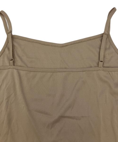 Snidel（スナイデル）Snidel (スナイデル) シアー二ットポロシャツ　※キャミソール付 ブラウン×グリーン サイズ:FREEの古着・服飾アイテム