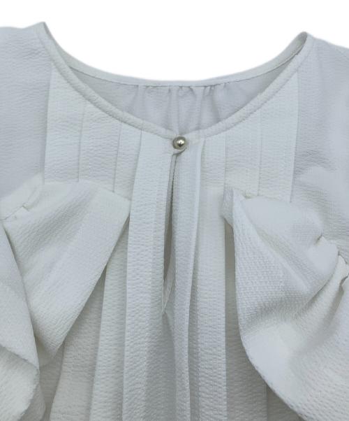 CELFORD（セルフォード）CELFORD (セルフォード) チュニック ピンタックチュニックブラウス ホワイト サイズ:Fの古着・服飾アイテム