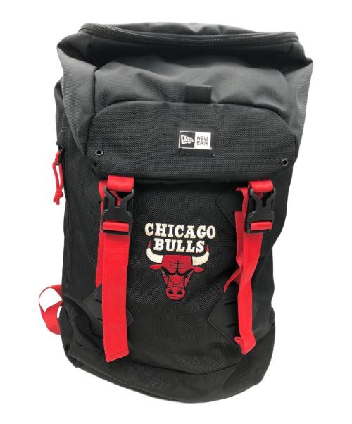 New Era（ニューエラ）New Era (ニューエラ) NBA (エヌビーエー) CHICAGO BULLS (シカゴブルズ) バックパック ブラック×レッドの古着・服飾アイテム