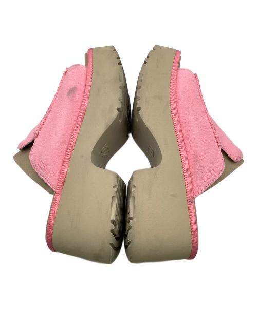 UGG（アグ）UGG (アグ) 厚底サンダル New Heights Slide ピンク×ブラウン サイズ:JAPAN 23の古着・服飾アイテム