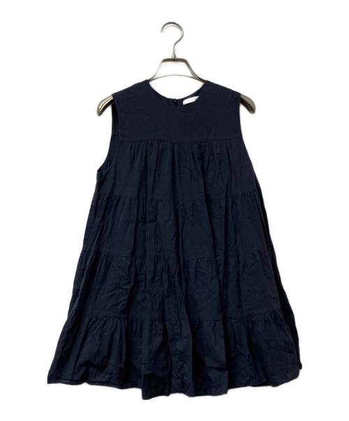 MARIHA（マリハ）MARIHA (マリハ) ノースリーブチュニック  ミューズのブラウス ネイビー サイズ:FREEの古着・服飾アイテム