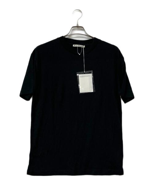 Acne studios（アクネ ストゥディオズ）Acne studios (アクネ ストゥディオズ) 半袖カットソー リバースラベルパッチ バックロゴTシャツ ブラック サイズ:XSの古着・服飾アイテム