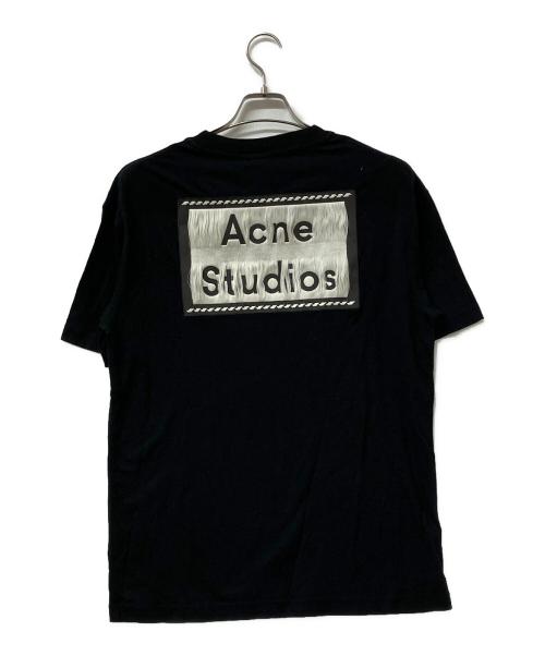 Acne studios（アクネ ストゥディオズ）Acne studios (アクネ ストゥディオズ) 半袖カットソー リバースラベルパッチ バックロゴTシャツ ブラック サイズ:XSの古着・服飾アイテム